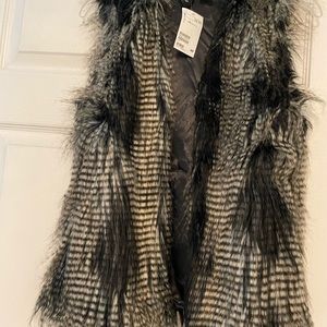 Faux fur vest
